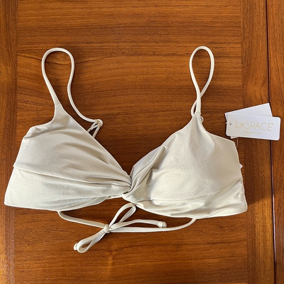 L*SPACE Shimmer Ringo Bikini Top - Picture 2 of 3